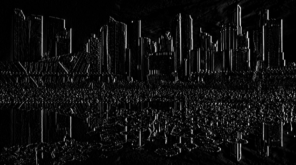 水平方向梯度图像